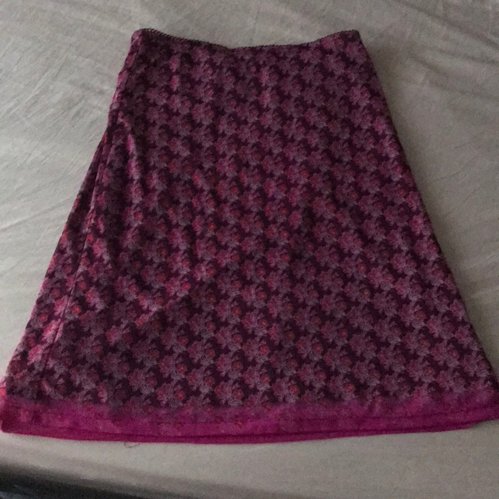 Express Floral Layered Skirt